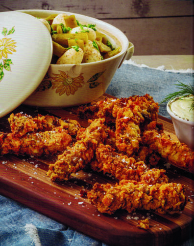 Chicken-fried finger foods